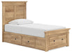 Makidern - Panel Storage Bed With 2 Under Bed Storage Units - Simple Home Plus