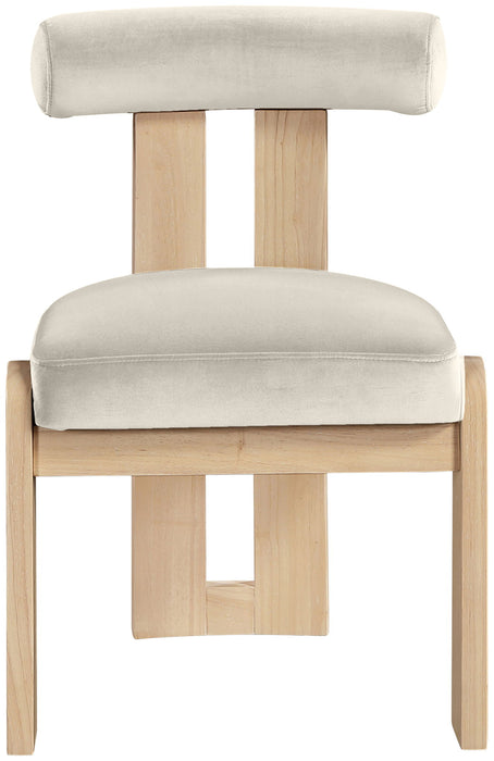Arienzo - Performance Fabric Upholstered Dining Chair (Set of 2) - Natural Base - Simple Home Plus