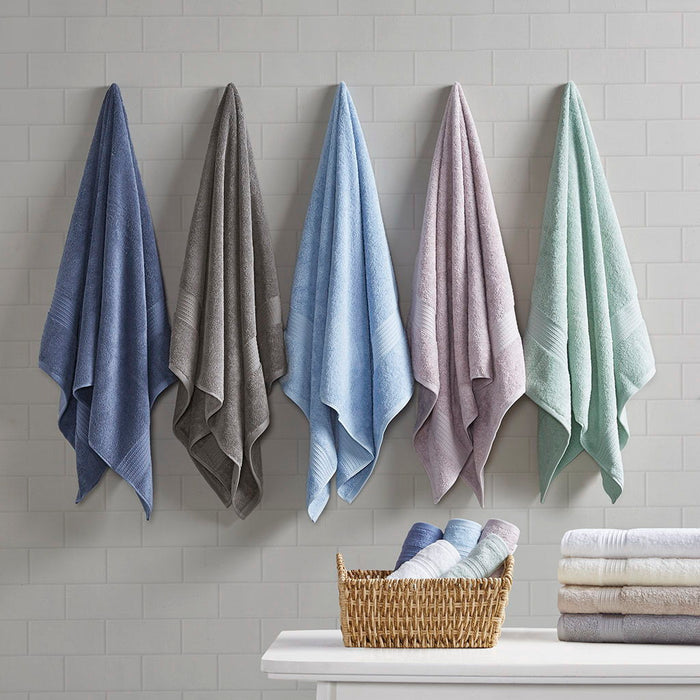 Organic - 6 Piece Towel Set - Navy - Simple Home Plus