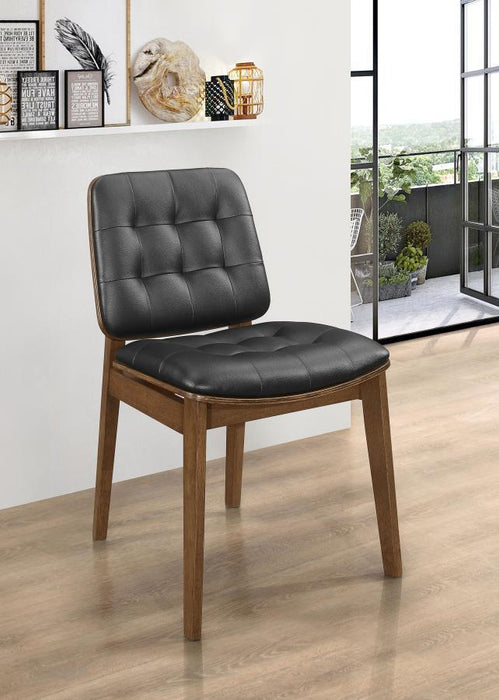 Redbridge - Upholstered Dining Side Chair (Set of 2) - Walnut - Simple Home Plus