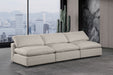 Comfy - Linen Modular Armless Sofa 3 Seats - Simple Home Plus