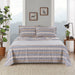 Flannel - Queen Sheet Set Cotton - Blue Snowflake - Simple Home Plus