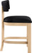 Lavrin - Vegan Leather Counter Stool (Set of 2) - Natural Base - Simple Home Plus