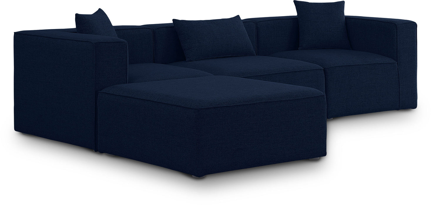 Cube - Linen 4 Piece Modular Sectional With Chaise - Simple Home Plus