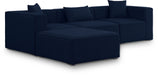Cube - Linen 4 Piece Modular Sectional With Chaise - Simple Home Plus