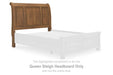 Feddinger - Queen Sleigh Headboard - Medium Brown - Simple Home Plus