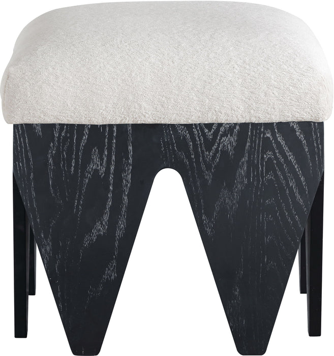 Altair - Fabric Bench - Black Base - Simple Home Plus