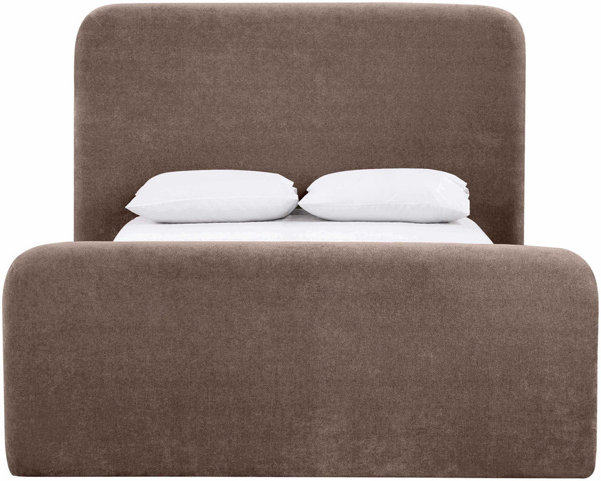 Fira - Chenille Fabric Upholstered Bed - Simple Home Plus