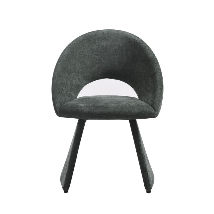 Angelina - Modern Curved Back Upholstered Dining Chair - Simple Home Plus