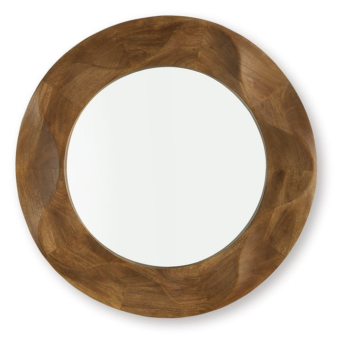 Aajon - Brown - Accent Mirror - Simple Home Plus