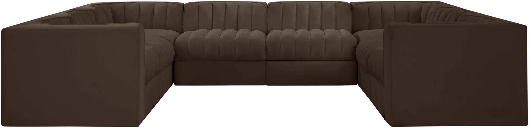 Rummi - Velvet Performance Fabric Upholstered Modular Sectional - Simple Home Plus