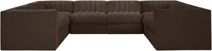 Rummi - Velvet Performance Fabric Upholstered Modular Sectional - Simple Home Plus