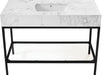 Marmo - Engineered Marble Bathroom Vanity With Black Base - Simple Home Plus
