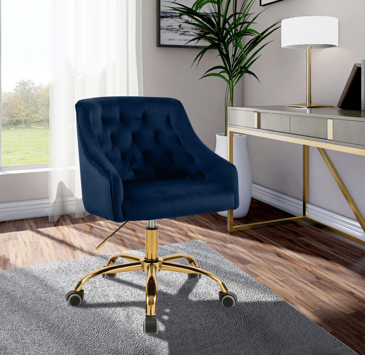Arden - Office Chair with Gold Legs - Simple Home Plus