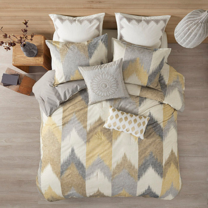 Alpine - King 3 Piece Comforter Mini Set - Yellow