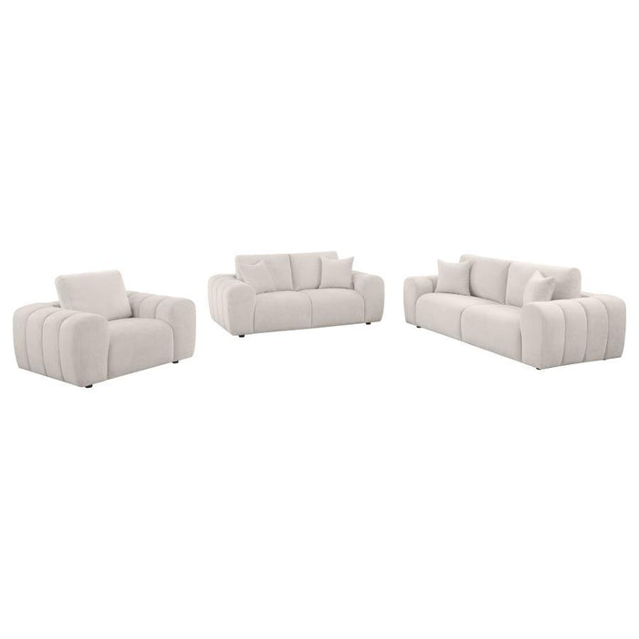 Burnett - Chenille Upholstered Sofa Set - Simple Home Plus