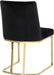 Heidi - Dining Chair with Gold Legs (Set of 2) - Simple Home Plus