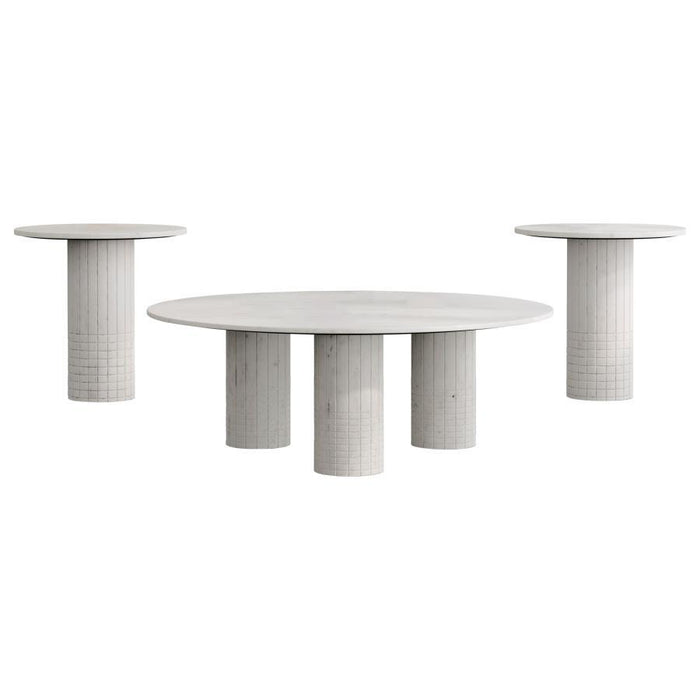 Astoria - Marble Coffee Table Set - Simple Home Plus