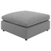 Raleigh - Boucle Upholstered Ottoman - Gray - Simple Home Plus