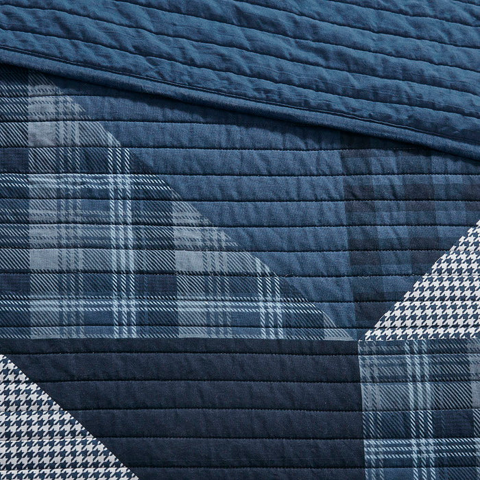 Olsen - Oversized Quilt Mini Set - Blue - Simple Home Plus