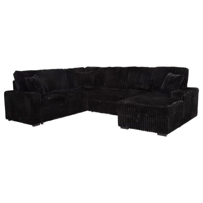 Devonshire - Sleeper Sectional Sofa Storage Chaise - Simple Home Plus