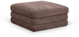 Stellar - Chenille Fabric Upholstered Modular Modular Ottoman - Simple Home Plus