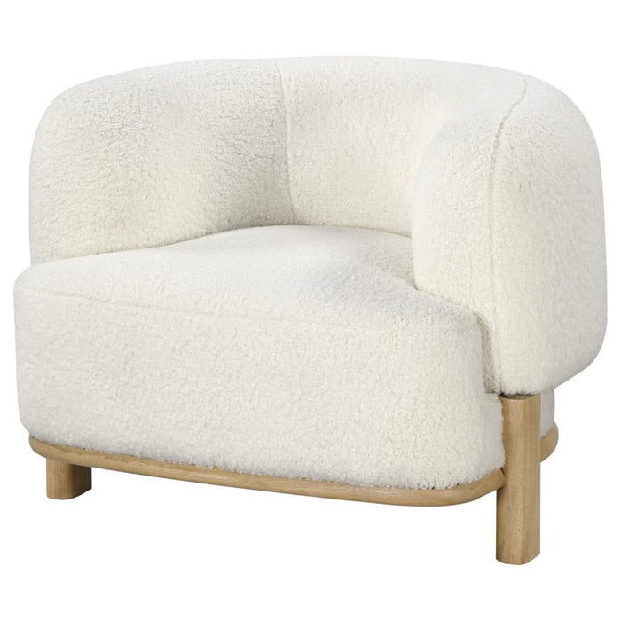 Lawler - Upholstered Barrel Back Accent Chair - Simple Home Plus
