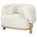 Lawler - Upholstered Barrel Back Accent Chair - Simple Home Plus