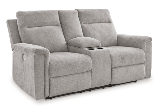 Barnsana - Dbl Power Reclining Loveseat With Console - Simple Home Plus