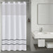 Plain Weave - Premium Shower Curtain Ribbon - White - Simple Home Plus