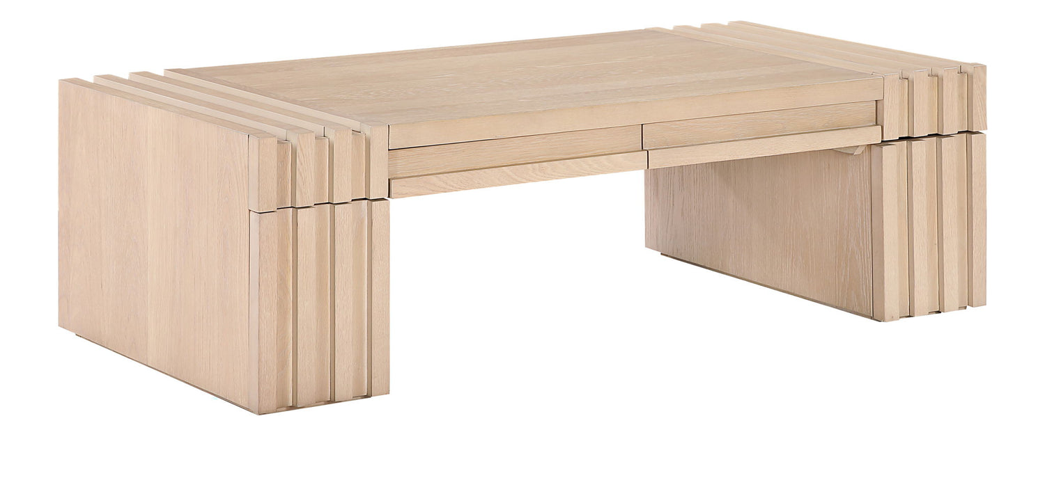 Stanton - Oak Veneer And Solid Wood Table - Simple Home Plus