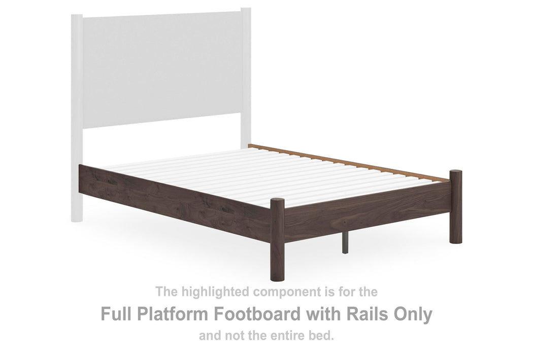 Pamytta - Full Platform Footboard/Rails - Brown - Simple Home Plus