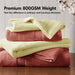 800GSM - 8 Piece Antimicrobial Towel Set - Coral - Simple Home Plus