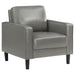 Ruth - Upholstered Track Arm Accent Chair - Simple Home Plus