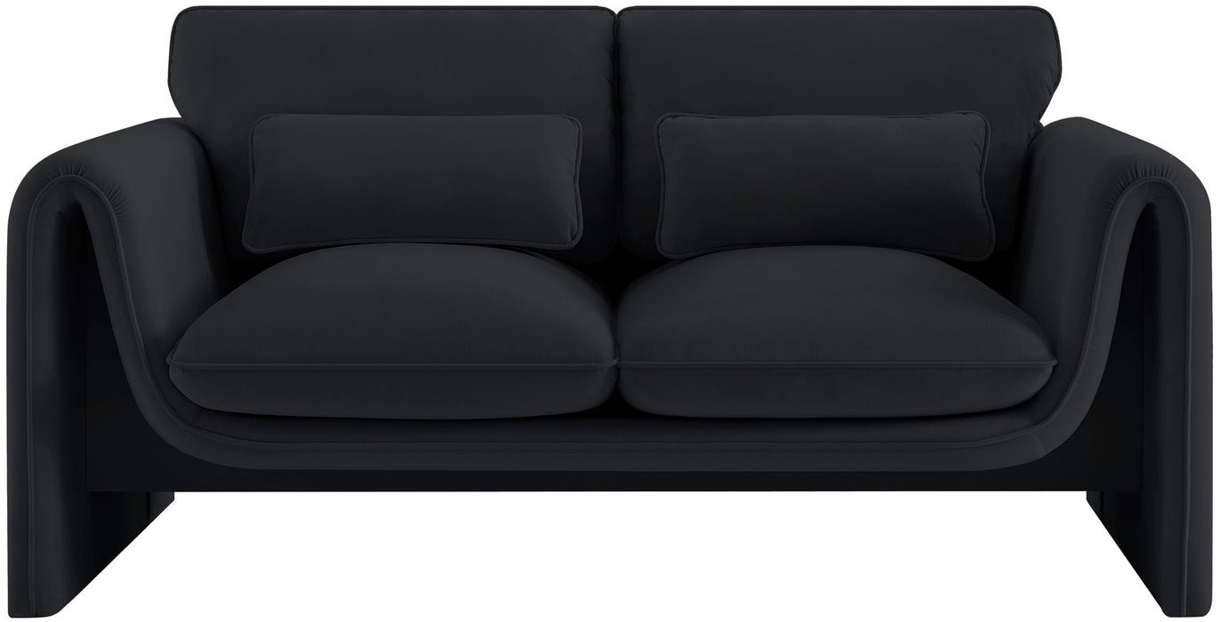 Sloan - Velvet Loveseat - Simple Home Plus