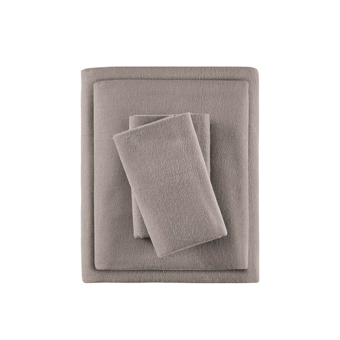 Cozy Flannel - Sheet Set - Gray Solid