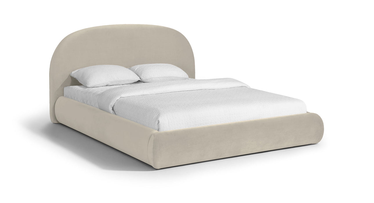 Celine - Upholstered Bed - Cream - Simple Home Plus