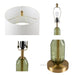 Zirconia - Faceted Green Glass Table Lamp - Green - Simple Home Plus