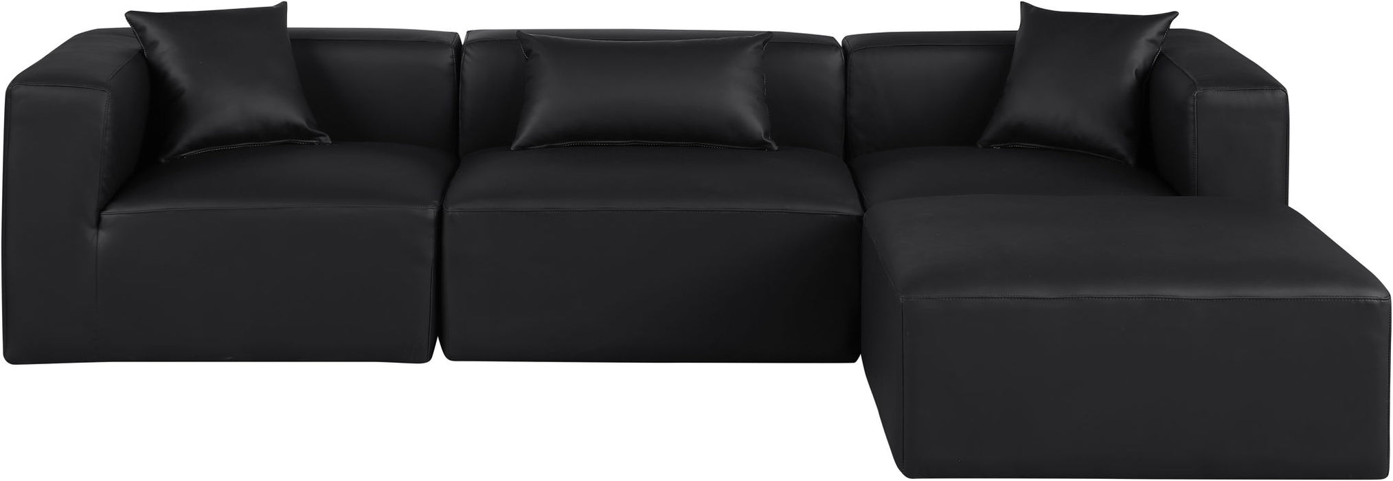 Cube - 4 Piece Modular Sectional With Chaise - Simple Home Plus