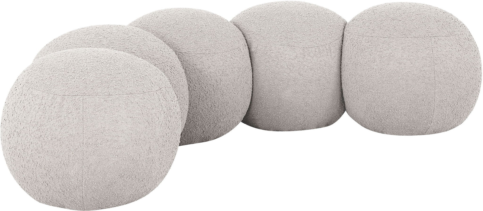 Apollo - Boucle Fabric Bench - Simple Home Plus