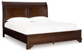 Trellington - Brown - King Sleigh Storage Bed - Simple Home Plus