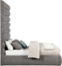 Adam - Chenille Fabric Bed With 89" Headboard - Simple Home Plus