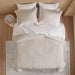 Logan - Queen Striped Duvet Set - Neutral - Simple Home Plus