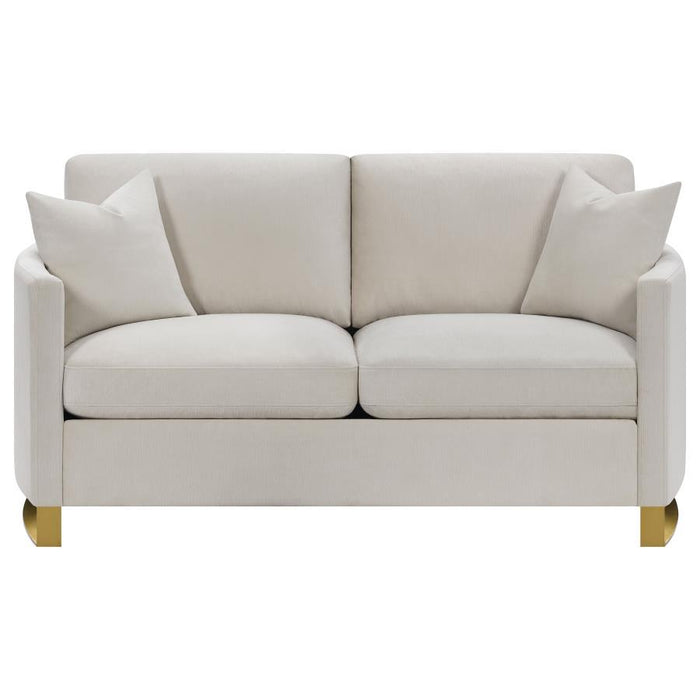 Corliss - Upholstered Arched Arm Loveseat - Simple Home Plus