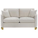 Corliss - Upholstered Arched Arm Loveseat - Simple Home Plus