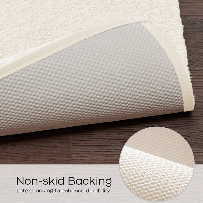 Marshmallow - 20" x 30" Bath Rug - Ivory - Simple Home Plus