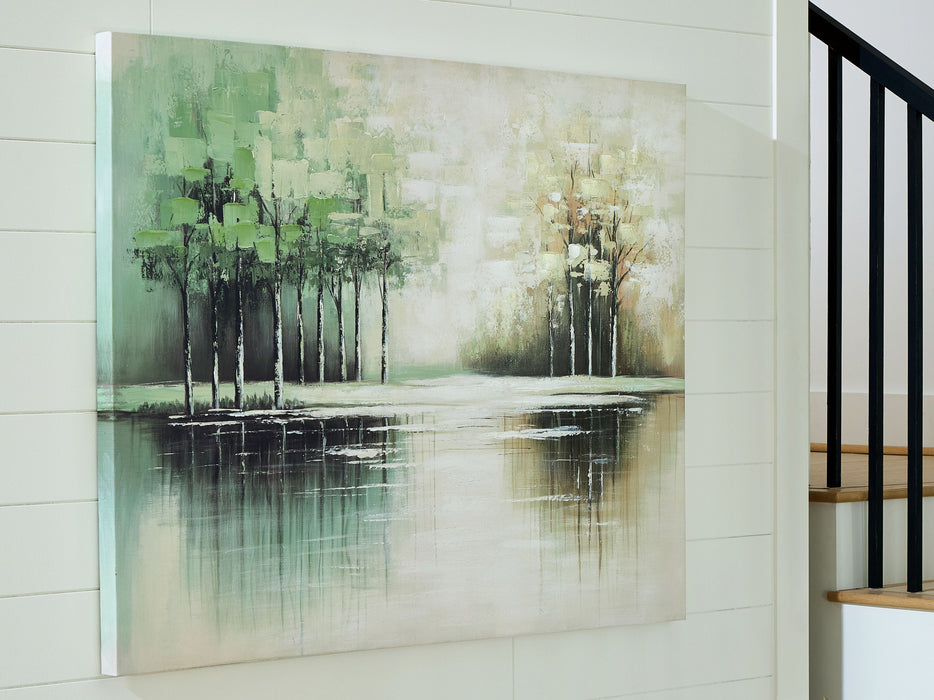 Garlenridge - Green / Tan / White - Wall Art - Simple Home Plus