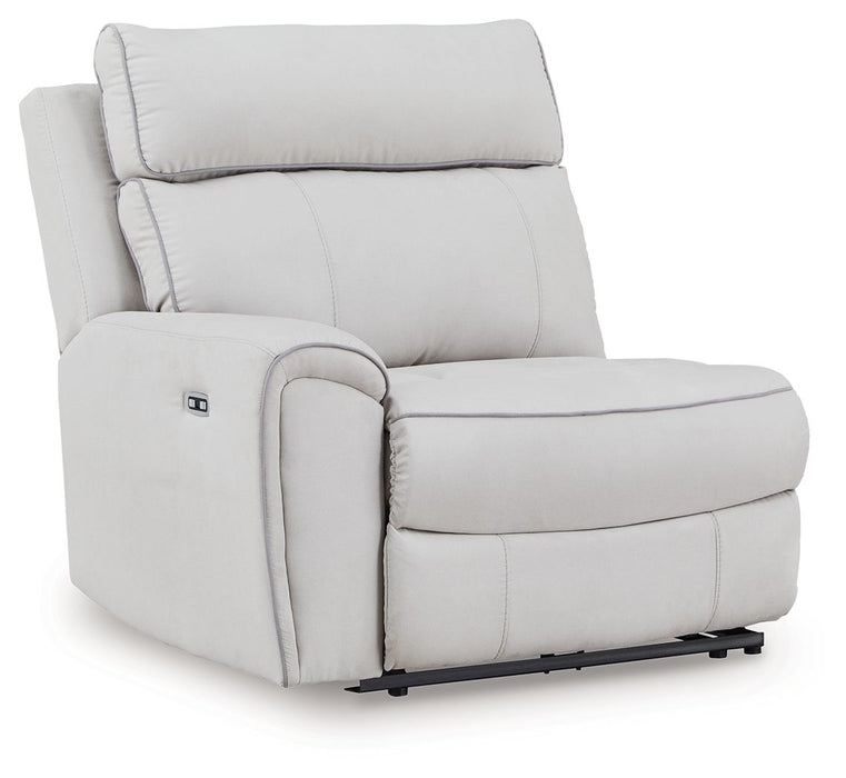 Social Pointe - LAF Zero Wall Power Recliner - Pearl / Ash - Simple Home Plus