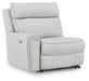 Social Pointe - LAF Zero Wall Power Recliner - Pearl / Ash - Simple Home Plus