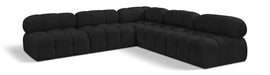 Ames - 5 Piece Fabric Modular Corner Sectional - Simple Home Plus